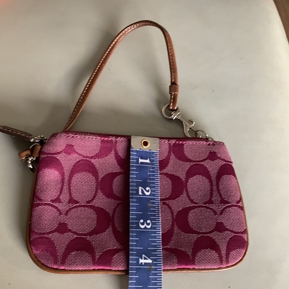Coach Magenta/Pink Wristlet - Picture 5 of 6